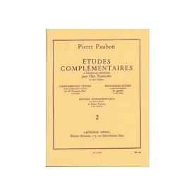 ETUDES COMPLEMENTAIRES à toutes les méthodes pour Flûte traversière en deux cahier de Pierre PAUBON