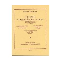 ETUDES COMPLEMENTAIRES à toutes les méthodes pour Flûte traversière en deux cahier de Pierre PAUBON