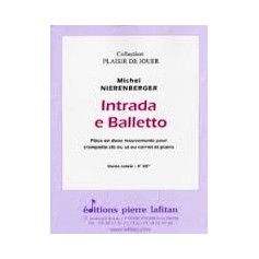 INTRADA E BALLETTO de Michel NIERENBERGER pour trompette et piano