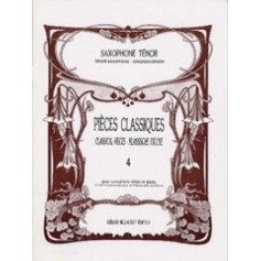PIECES CLASSIQUES Vol 4 pour saxophone ténor et Piano