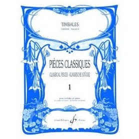 PIECES CLASSIQUES  1 pour Timbales et piano volume 1
