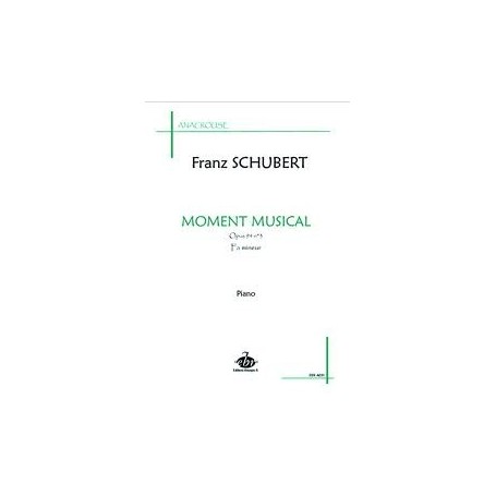 MOMENT MUSICAL de Franz SCHUBERT Piano