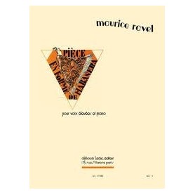 PIECE EN FORME DE HABANERA de Maurice RAVEL pour Clarinette et Piano