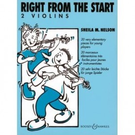 RIGHT FROM THE START 2 violins de Sheila M.NELSON